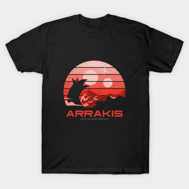 Retro Sunset Arrakis T-Shirt by rojakdesigns